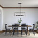 Bonnie 5 Light 37.5 inch Matte Black Grey Wood Chandelier Ceiling Light
